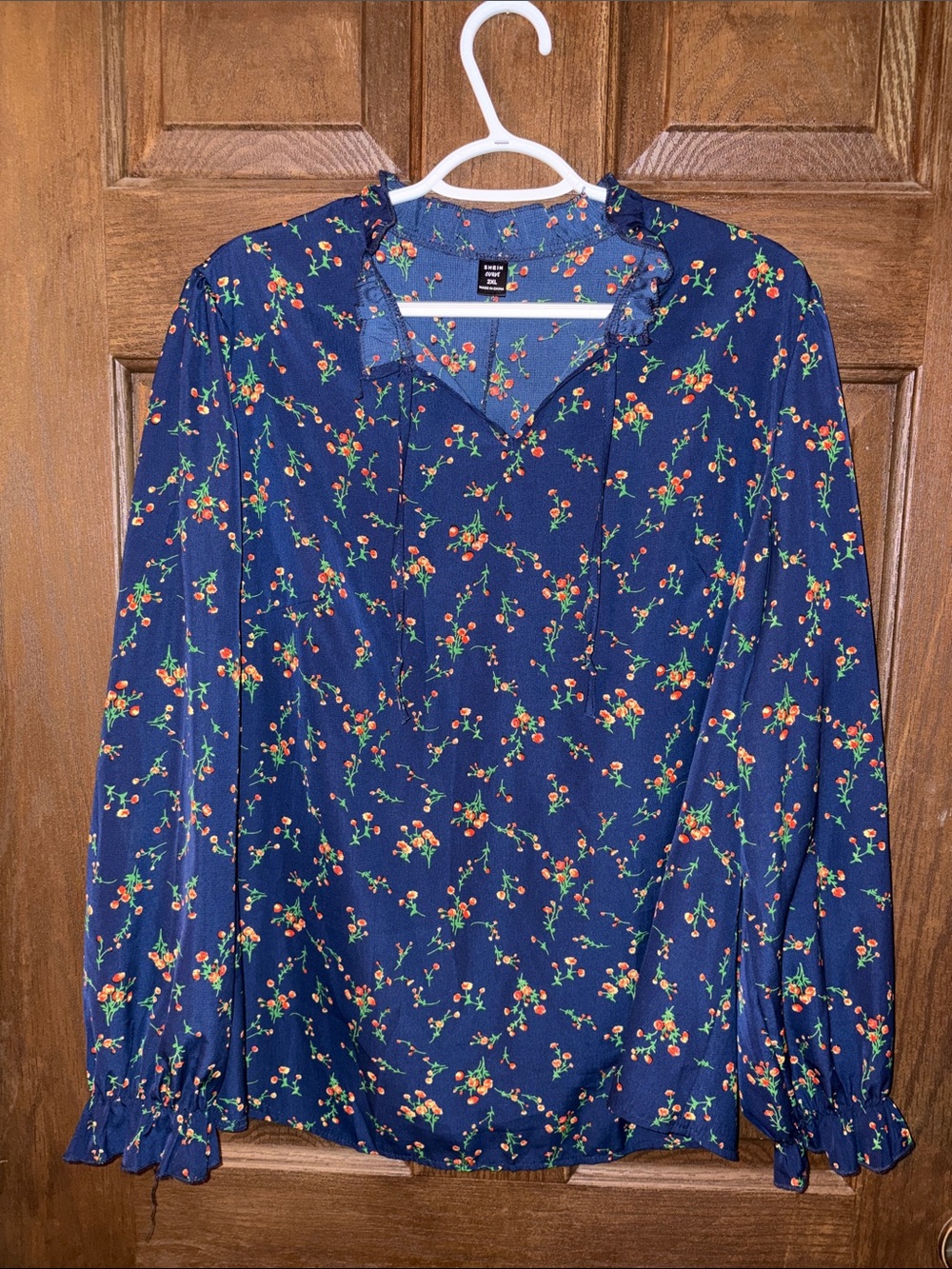 SHEIN curve long sleeve dress top